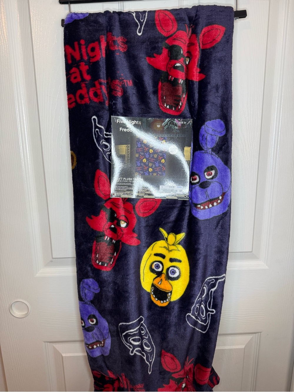 Five Nights at Freddy's plush throw blanket